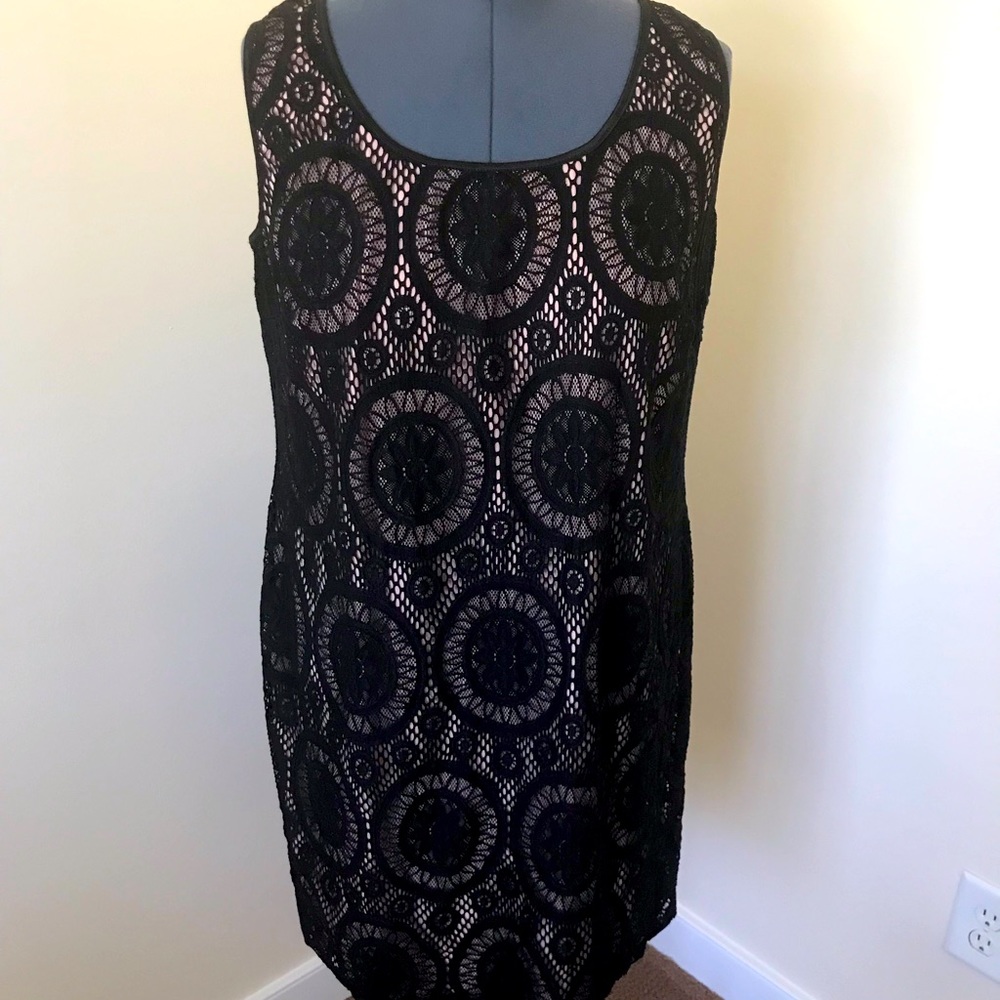 Tiana B, Black Embroider Dress Size 1X